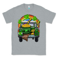Heather Grey St Patrick's Day Truck With Pot Of Gold Horseshoe And Rainbow Classic Tee - RanaPortraitStore