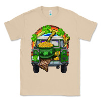Mushroom St Patrick's Day Truck With Pot Of Gold Horseshoe And Rainbow Classic Tee - RanaPortraitStore