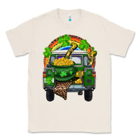 Natural St Patrick's Day Truck With Pot Of Gold Horseshoe And Rainbow Classic Tee - RanaPortraitStore