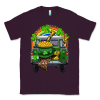 Plum St Patrick's Day Truck With Pot Of Gold Horseshoe And Rainbow Classic Tee - RanaPortraitStore