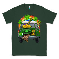 Sports Green St Patrick's Day Truck With Pot Of Gold Horseshoe And Rainbow Classic Tee - RanaPortraitStore
