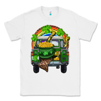 St Patrick's Day Truck With Pot Of Gold Horseshoe And Rainbow Classic Tee | Teevron
