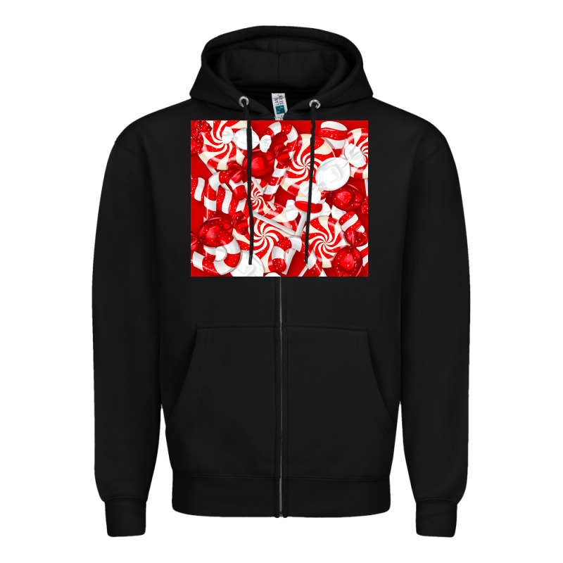 Christmas Candies Zipper Hoodie by RanaPortraitStore | Teevron