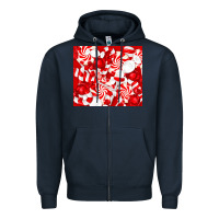 Navy christmas candies Zipper Hoodie - RanaPortraitStore