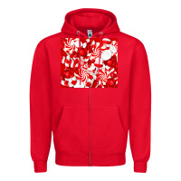 Red christmas candies Zipper Hoodie - RanaPortraitStore