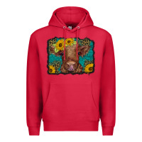 Cardinal western leopard buffalo plaid baby highland cow Premium Hoodie - BarkalooDesign