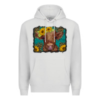 Dove Grey western leopard buffalo plaid baby highland cow Premium Hoodie - BarkalooDesign