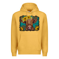 Mustard western leopard buffalo plaid baby highland cow Premium Hoodie - BarkalooDesign