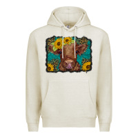Oatmeal Heather western leopard buffalo plaid baby highland cow Premium Hoodie - BarkalooDesign