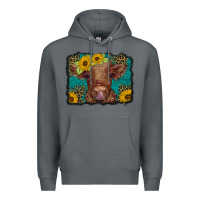 Rock western leopard buffalo plaid baby highland cow Premium Hoodie - BarkalooDesign