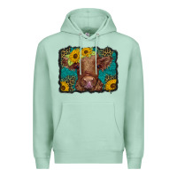 Western Leopard Buffalo Plaid Baby Highland Cow Premium Hoodie | Teevron