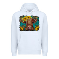 White western leopard buffalo plaid baby highland cow Premium Hoodie - BarkalooDesign
