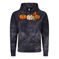 Cloud Black pumpkins face Vintage Hoodie - AdoDesignShop