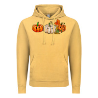 Pumpkins Face Vintage Hoodie | Teevron