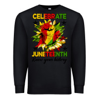 Black celebrate juneteenth know your history Premium Sweatshirt - HRA Design Shop