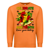 Carrot celebrate juneteenth know your history Premium Sweatshirt - HRA Design Shop