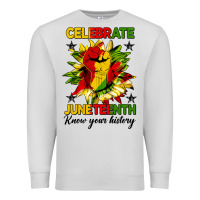 Dove Grey celebrate juneteenth know your history Premium Sweatshirt - HRA Design Shop