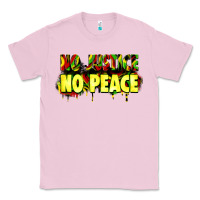 Bubblegum Pink no justice no peace Classic Tee - Zillion Design Studio