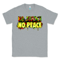 Heather Grey no justice no peace Classic Tee - Zillion Design Studio