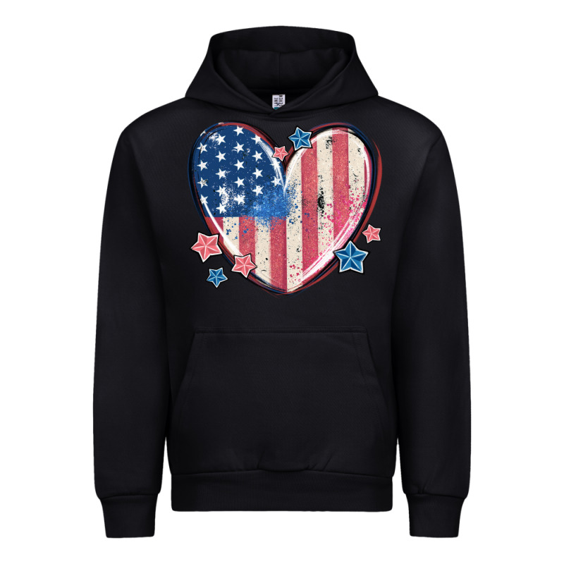 Usa Heart Urban Hoodie by MaliasSmallBusiness | Teevron