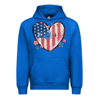 Cobalt usa heart Urban Hoodie - MaliasSmallBusiness