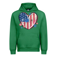 Emerald usa heart Urban Hoodie - MaliasSmallBusiness
