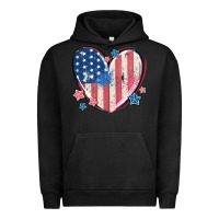 Pigment Black usa heart Urban Hoodie - MaliasSmallBusiness