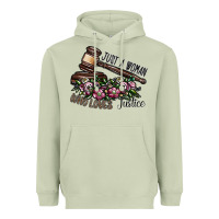 Matcha just a woman who loves justice Heavyweight Hoodie - SublimationCraftShop