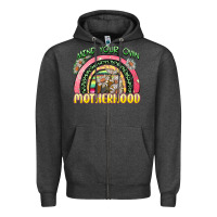 Charcoal Heather mind your own motherhood Zipper Hoodie - Zillion Design Studio