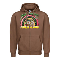 Chestnut mind your own motherhood Zipper Hoodie - Zillion Design Studio
