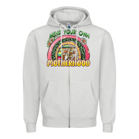 Dove Grey mind your own motherhood Zipper Hoodie - Zillion Design Studio