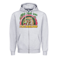 Heather Grey mind your own motherhood Zipper Hoodie - Zillion Design Studio