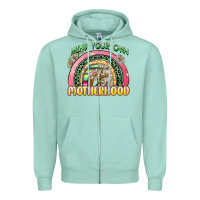 Seafoam mind your own motherhood Zipper Hoodie - Zillion Design Studio