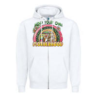 White mind your own motherhood Zipper Hoodie - Zillion Design Studio