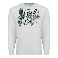 Dove Grey i teach au some kids Premium Sweatshirt - CowhideDigitalArt