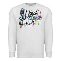 Oatmeal Heather i teach au some kids Premium Sweatshirt - CowhideDigitalArt