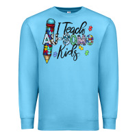 Ocean Blue i teach au some kids Premium Sweatshirt - CowhideDigitalArt