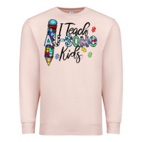 Pale Pink i teach au some kids Premium Sweatshirt - CowhideDigitalArt