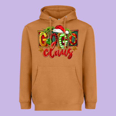 Christmas Gogo Claus Heavyweight Hoodie Designed By Fadigitalartstudio
