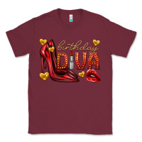 Burgundy birthday diva Classic Tee - texasbilliewilder