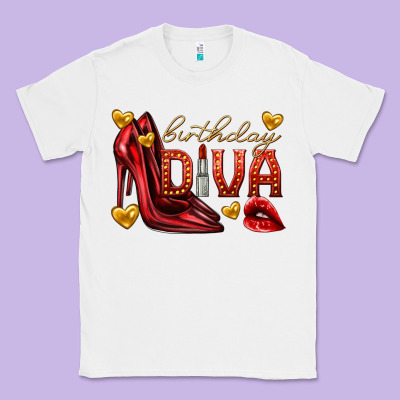 Birthday Diva Classic Tee Designed By Texasbilliewilder