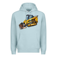 Blue Mist Compact Track Loader Premium Hoodie - LillyAllenDesigns