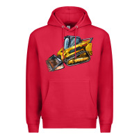 Cardinal Compact Track Loader Premium Hoodie - LillyAllenDesigns