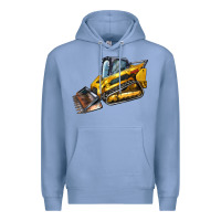 Colony Blue Compact Track Loader Premium Hoodie - LillyAllenDesigns
