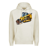 Oatmeal Heather Compact Track Loader Premium Hoodie - LillyAllenDesigns