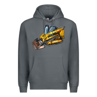 Rock Compact Track Loader Premium Hoodie - LillyAllenDesigns