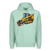 Seafoam Compact Track Loader Premium Hoodie - LillyAllenDesigns