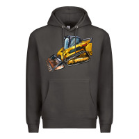 Smoke Compact Track Loader Premium Hoodie - LillyAllenDesigns