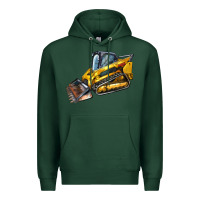Sports Green Compact Track Loader Premium Hoodie - LillyAllenDesigns