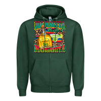 Sports Green mamacita needs a margarita Zipper Hoodie - Zillion Design Studio